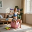 SET 4 MANUBRI ESAGONALI DA 20 KG TOTALI IN ACCIAIO E PU DA 1 A 4KG MULTICOLORE