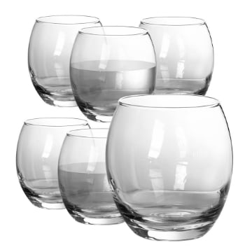 IMPERO SET DA 6 BICCHIERI PER ACQUA IN VETRO DA 405 CC