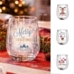 MAURY'S BICCHIERE IN VETRO NATALIZIO DOUBLE WALL 300 ML ASSORTITO