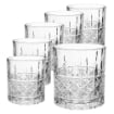 SET 6 BICCHIERI VETRO STILE VINTAGE PER LIQUORE E COCKTAIL 300 ML 8X9H CM