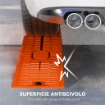 SET 2 RAMPE PER AUTO IN PLASTICA CON CARICO MASSIMO 5 TONNELLATE 91X30X21 CM ARANCIONE