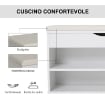SCARPIERA A PANCA RIBALTABILE DA INGRESSO 80 X 30 X 47 CM BIANCO