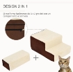 SCALETTA PER CANI 3 MORBIDI GRADINI RIMOVIBILI E ANTISCIVOLO 54 X 40 X 39 CM