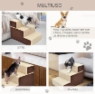 SCALETTA PER CANI 3 MORBIDI GRADINI RIMOVIBILI E ANTISCIVOLO 54 X 40 X 39 CM