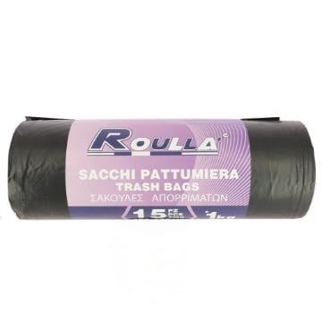 SACCHETTO PATTUMIERA NERO 90X120 CM 15PZ