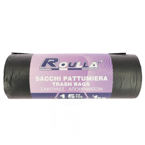 SACCHETTO PATTUMIERA NERO 90X120 CM 15PZ