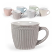 SET 6 TAZZINE PASTEL DA CAFFÈ CON MANICO 90 ML 6 X 5,5H CM