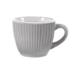 SET 6 TAZZINE DA CAFFÈ IN CERAMICA CON DESIGN RIGATO IN MULTICOLORE