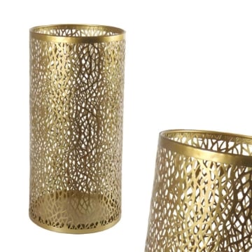 PORTAOMBRELLI IN METALLO TRAFORATO 24XH48 CM IN COLORE ORO