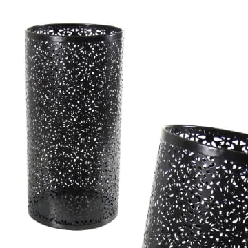 PORTAOMBRELLI IN METALLO TRAFORATO 24XH48 CM IN COLORE NERO