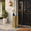 PORTAOMBRELLI IN METALLO TRAFORATO 24XH48 CM IN COLORE ORO