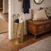 PORTAOMBRELLI IN METALLO TRAFORATO 24XH48 CM IN COLORE ORO