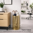 PORTAOMBRELLI IN METALLO TRAFORATO 24XH48 CM IN COLORE ORO