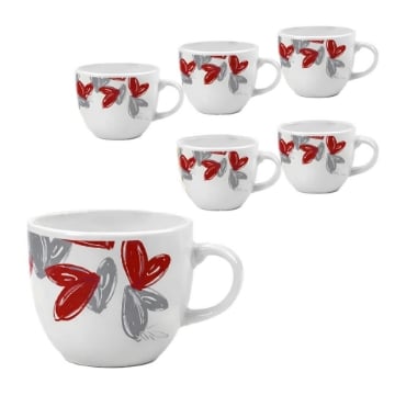 SET 6PZ TAZZE DA CAFFÈ IN LOVE 80ML