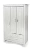 ARMADIO  CON DUE CASSETTI E UN ANTA INTERNA 109X52X180 CM BIANCO ARTICOLO USATO