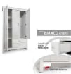 ARMADIO  CON DUE CASSETTI E UN ANTA INTERNA 109X52X180 CM BIANCO ARTICOLO USATO