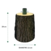 BASE PER ALBERO DI NATALE TRONCO REALISTICO DIAMETRO CM.23X28H PER ALBERI DA 120/150 CM CON KIT FISSAGGIO USATO