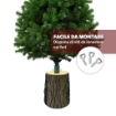 BASE PER ALBERO DI NATALE TRONCO REALISTICO DIAMETRO CM.23X28H PER ALBERI DA 120/150 CM CON KIT FISSAGGIO USATO