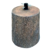 SUPPORTO BASE PER ALBERO DI NATALE  DA 150 A 240H CM TRONCO EFFETTO REALISTICO Ø35 X 35+6 CM - MARRONE CHIARO 