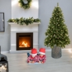 SUPPORTO BASE PER ALBERO DI NATALE  DA 150 A 240H CM TRONCO EFFETTO REALISTICO Ø35 X 35+6 CM - MARRONE CHIARO 