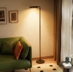 LAMPADA DA TERRA LED CON TESTA GIREVOLE A 350¦ E TELECOMANDO MAGNETICO, REGOLAZIONE CONTINUA 3000K-6500K, NERO