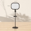 LAMPADA DA SCRIVANIA LED CON SUPPORTO PER TELEFONO, 5 COLORI DI LUCE E 10 LUMINOSITÓ, NERO