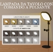 LAMPADA DA SCRIVANIA LED CON SUPPORTO PER TELEFONO, 5 COLORI DI LUCE E 10 LUMINOSITÓ, NERO