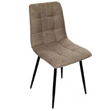 SEDIA TESSUTO IMBOTTITA MARRONE CHIARO 44 X 55 X 88 CM