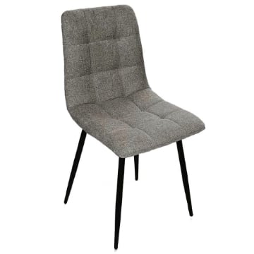 SEDIA TESSUTO IMBOTTITA MARRONE CHIARO 44 X 55 X 88 CM