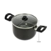 PENTOLA STRIKE ANTIADERETE IN ALLUMINIO E ANTIGRAFFIO CON COPERCHIO IN VETRO D.16CM ASSORTITO