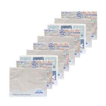 SET 10 TOVAGLIETTE AURORA SIMIL TESSUTO 30 X 40 CM SOFT 1000 PEZZI CON DECORO