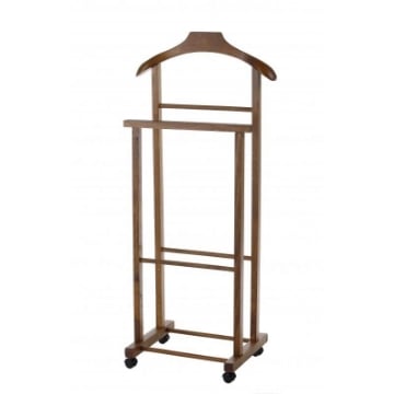 KIT DOPPIO INDOSSATORE FAGGIO DA CAMERA NOCE MIELE IN LEGNO 43X33X105H CM