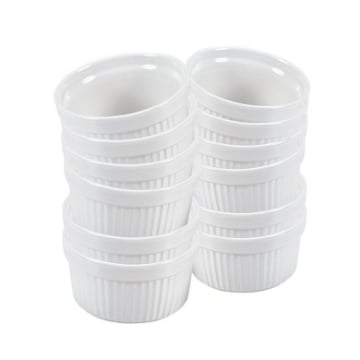 SET 12 PIROFILE  DA FORNO PER CREME CARAMEL IN CERAMICA
