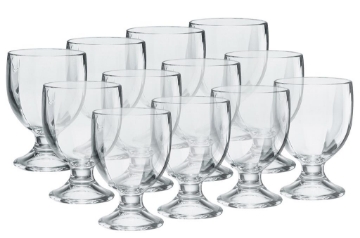 12 BICCHIERI CALICI RISTORANTE MUGHETTO PER VINO 175ML EXTRA RESISTENTI