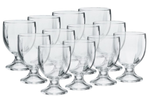 12 BICCHIERI CALICI RISTORANTE MUGHETTO PER VINO 175ML EXTRA RESISTENTI