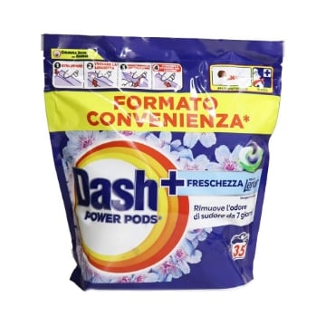 DASH POWER PODS LIQUIDO LAVATRICE RISVEGLIO PRIMAVERILE 35PZ 