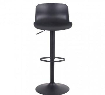 SGABELLO INNSBRUCK IN POLIPROPENE BASE IN METALLO NERO 44X45X81/102H CM OKX
