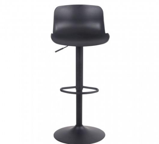 SGABELLO INNSBRUCK IN POLIPROPENE BASE IN METALLO NERO 44X45X81/102H CM OKX