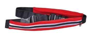 MARSUPIOTTO CINTURA ELASTICA PER LO SPORT CON 2 TASCHE COLORI ASSORTITI