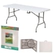 MAURY'S TAVOLO PICNIC RETTANGOLARE PIEGHEVOLE CAMPING 181 X 74 X H74 CM ARTICOLO USATO