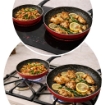 MAURY'S JULIEN SET BIS DI PADELLE 24 + 28 CM ANTIADERENTI COLORI ASSORTITI