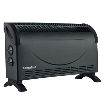 HIGH-TECH TERMOVENTILATORE DA TERRA NERO 1800 W CON MANIGLIE E FUNZIONE ANTISURRISCALDAMENTO ARTICOLO USATO