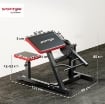 PANCA PER CURL BICIPITI CON SEDUTA E APPOGGIO PER GOMITI REGOLABILI, SUPPORTO PER PESI, NERO