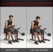 PANCA PER CURL BICIPITI CON SEDUTA E APPOGGIO PER GOMITI REGOLABILI, SUPPORTO PER PESI, NERO