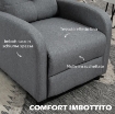 POLTRONA RECLINABILE 155¦ MAX IN TESSUTO EFFETTO LINO GRIGIO CON POGGIAPIEDI, 67X87X98 CM