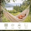 AMACA IN COTONE FLEXY PORTATA 120 KG BEIGE DIMENSIONI 200 X 100 CM OKX