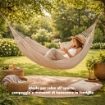 AMACA IN COTONE FLEXY PORTATA 120 KG BEIGE DIMENSIONI 200 X 100 CM OKX
