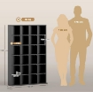 MOBILE PORTA CD CON RIPIANI REGOLABILI PER 456 CD O 336 DVD, 24 SCOMPARTI, 89X20X130.5 CM, NERO
