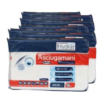 HYDRA VIVA+ SET 8 ASCIUGAMANI MONOUSO IN TESSUTO AIRLAID ECOLOGICO 128 PEZZI