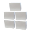 SET 5 SCARPIERE IN PROPILENE 51 X 17 X H39 CM COMPONIBILI IMPILABILI BIANCHE